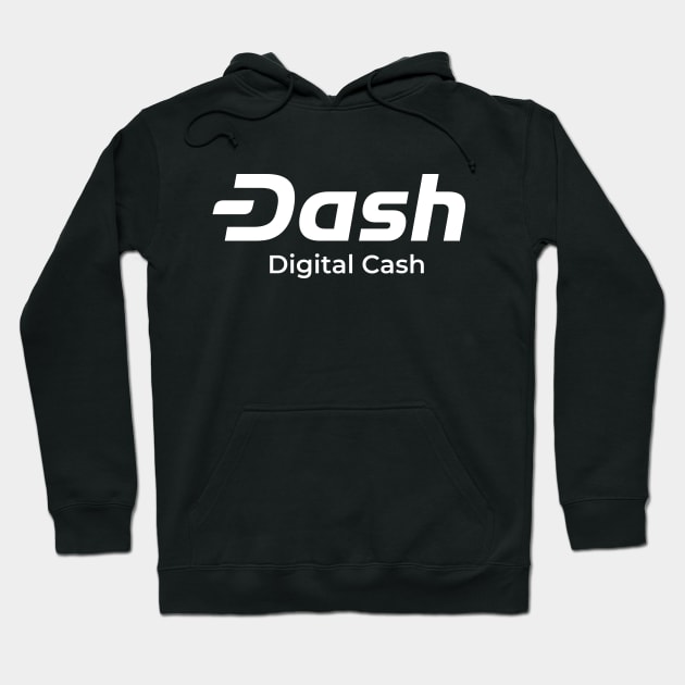 Dash Digital Cash - Cryptocurrency Logo Hoodie by dash